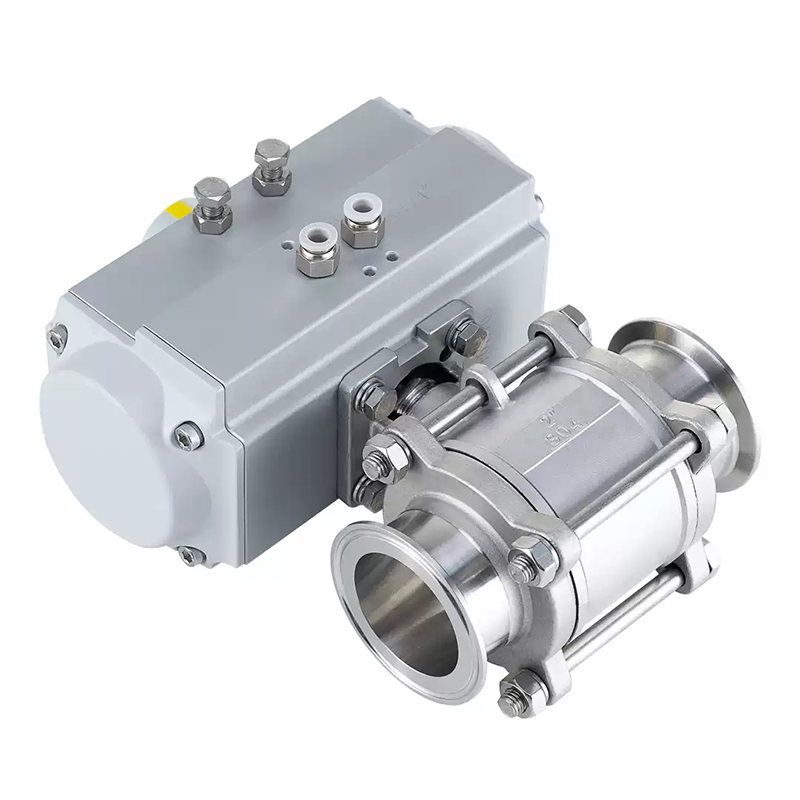 Sanitary Pneumatic 3-piece Ball Valve